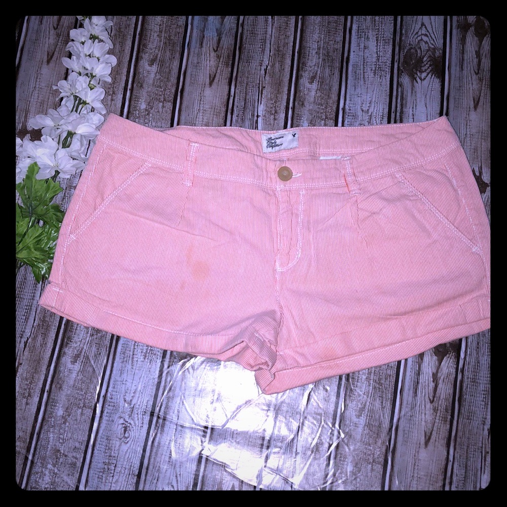 🌴AMERICAN EAGLE:-LIGHT WEIGHT CORAL SHORT/